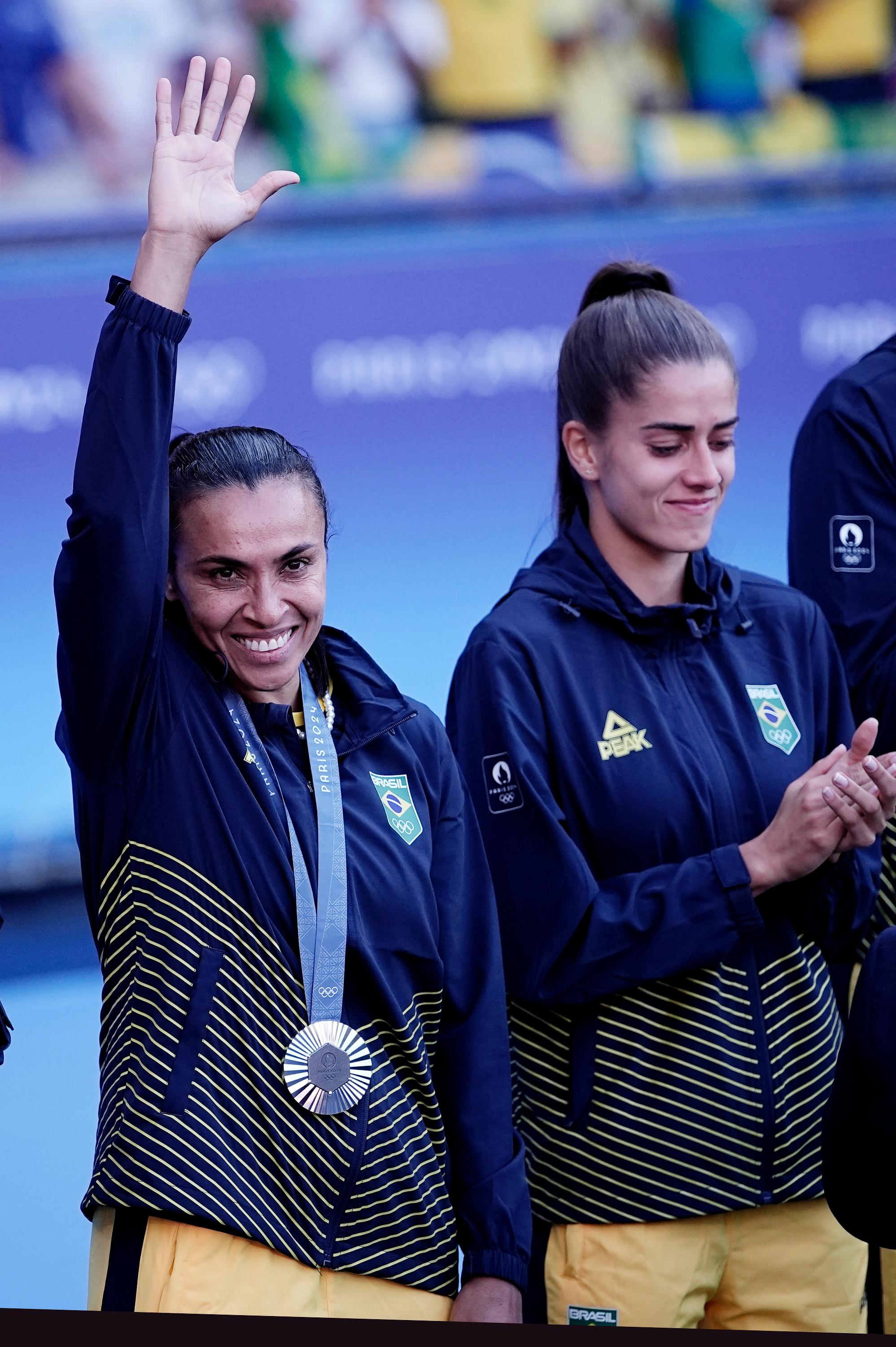 Brasil recebe medalha de prata nos Jogos Olímpicos de Paris Foto: Alexandre Loureiro/COB