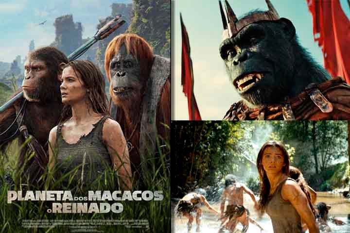 Ao mesmo tempo que é uma sequência dos três filmes anteriores, “Planeta dos Macacos - O Reinado” também abre uma nova trilogia, com nova direção, de Wez Ball - conhecido pela franquia “Maze Runner”. 
 Reprodução: Flipar