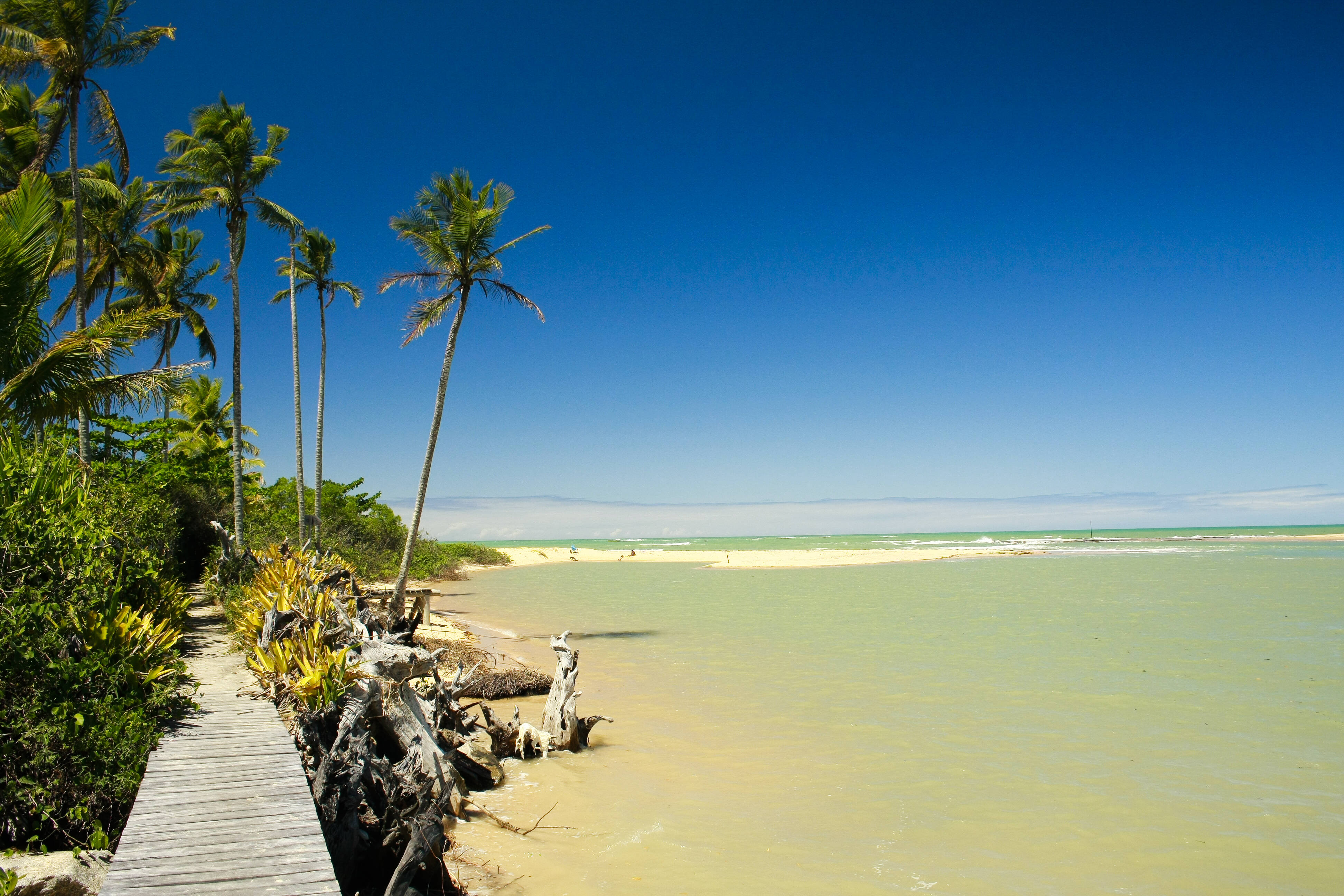 A bela paisagem que Caraíva oferece. Foto: Felipe Carneiro