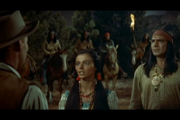 O primeiro filme em que foi creditado como Charles Bronson de fato — seu nome de batismo era Charles Buchinsky — foi no filme “Rajadas de Ódio”, de 1954. Reprodução: Flipar