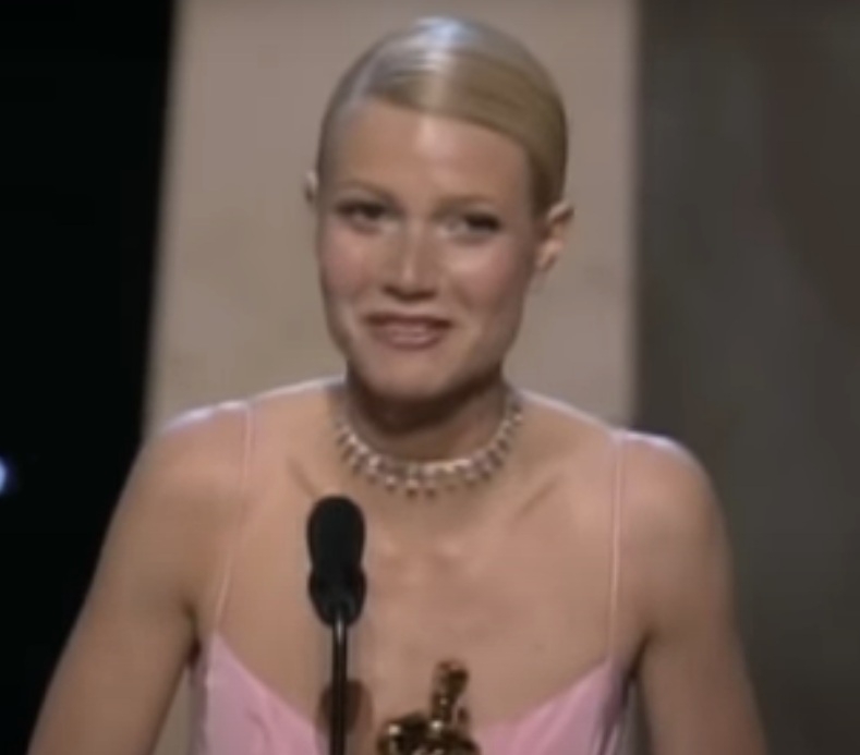 Atriz: Gwyneth Paltrow - Ano: 1999 - País: Estados Unidos - Filme em que atuou: Shakespeare Apaixonado - Categoria: Melhor Atriz Reprodução: Flipar