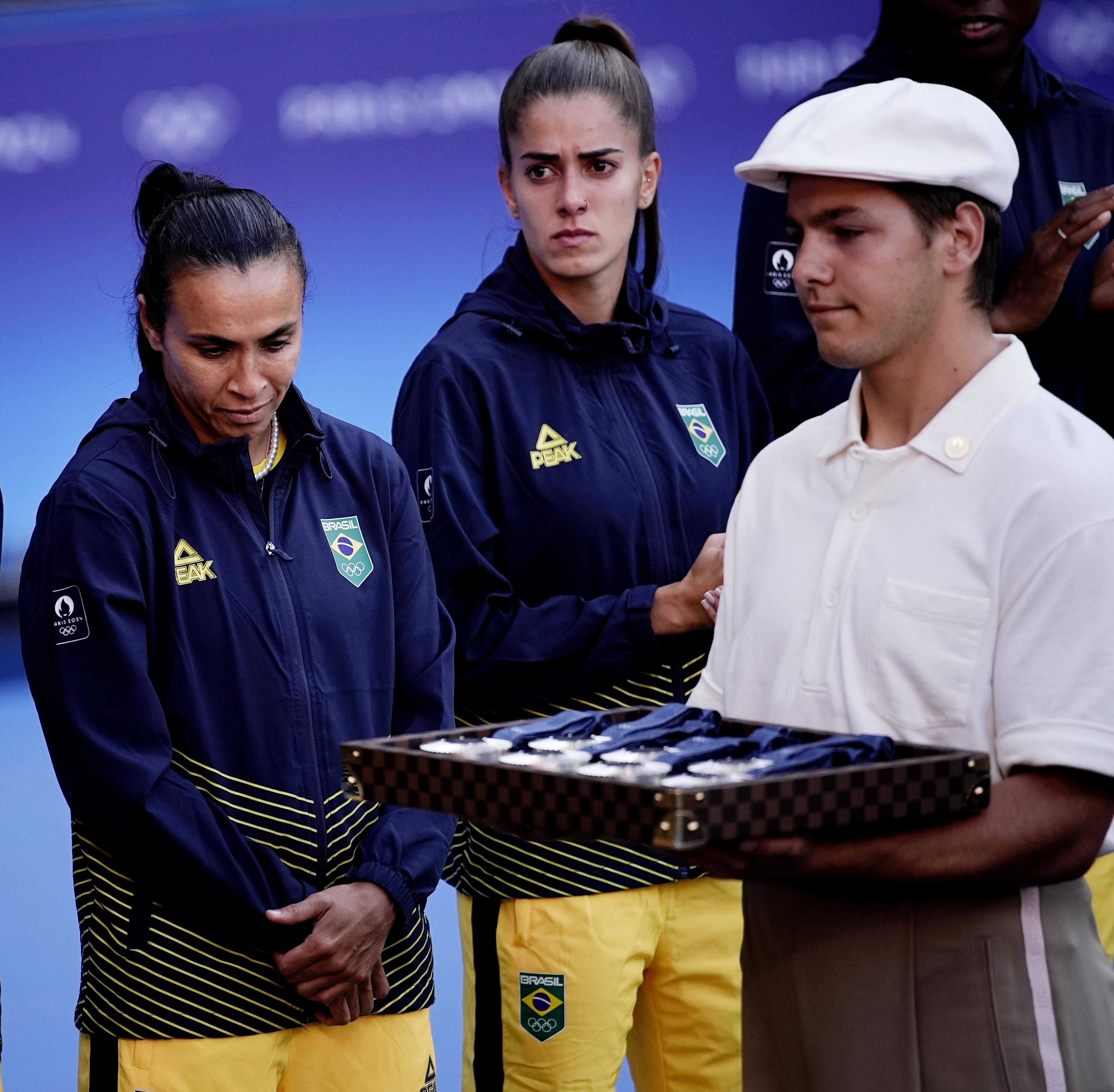 Brasil recebe medalha de prata nos Jogos Olímpicos de Paris Foto: Alexandre Loureiro/COB