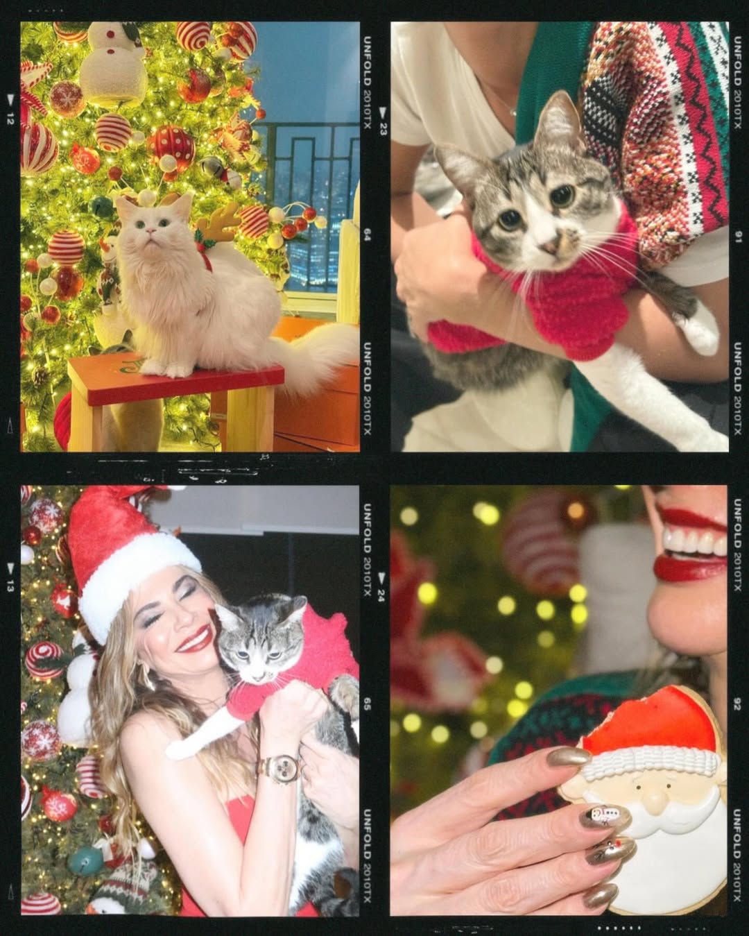 Luciana Gimenez aposta em vestido tomara que caia curto para ensaio de Natal. Foto: Instagram