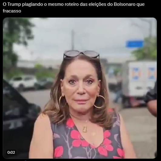 Vídeo mostra atriz rindo silencioamente reprodução / Twitter