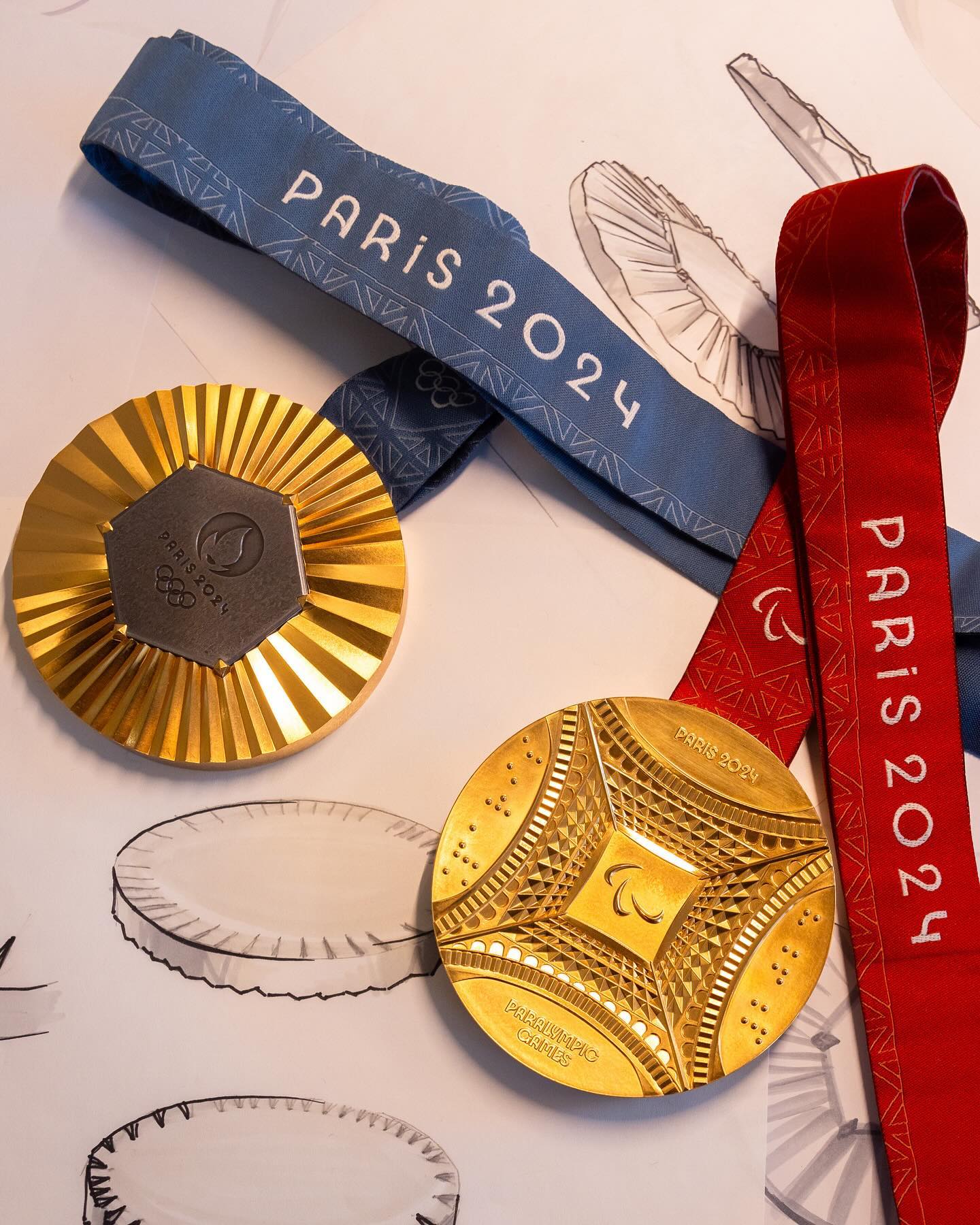 Medalhas dos Jogos de Paris Reprodução/Twitter