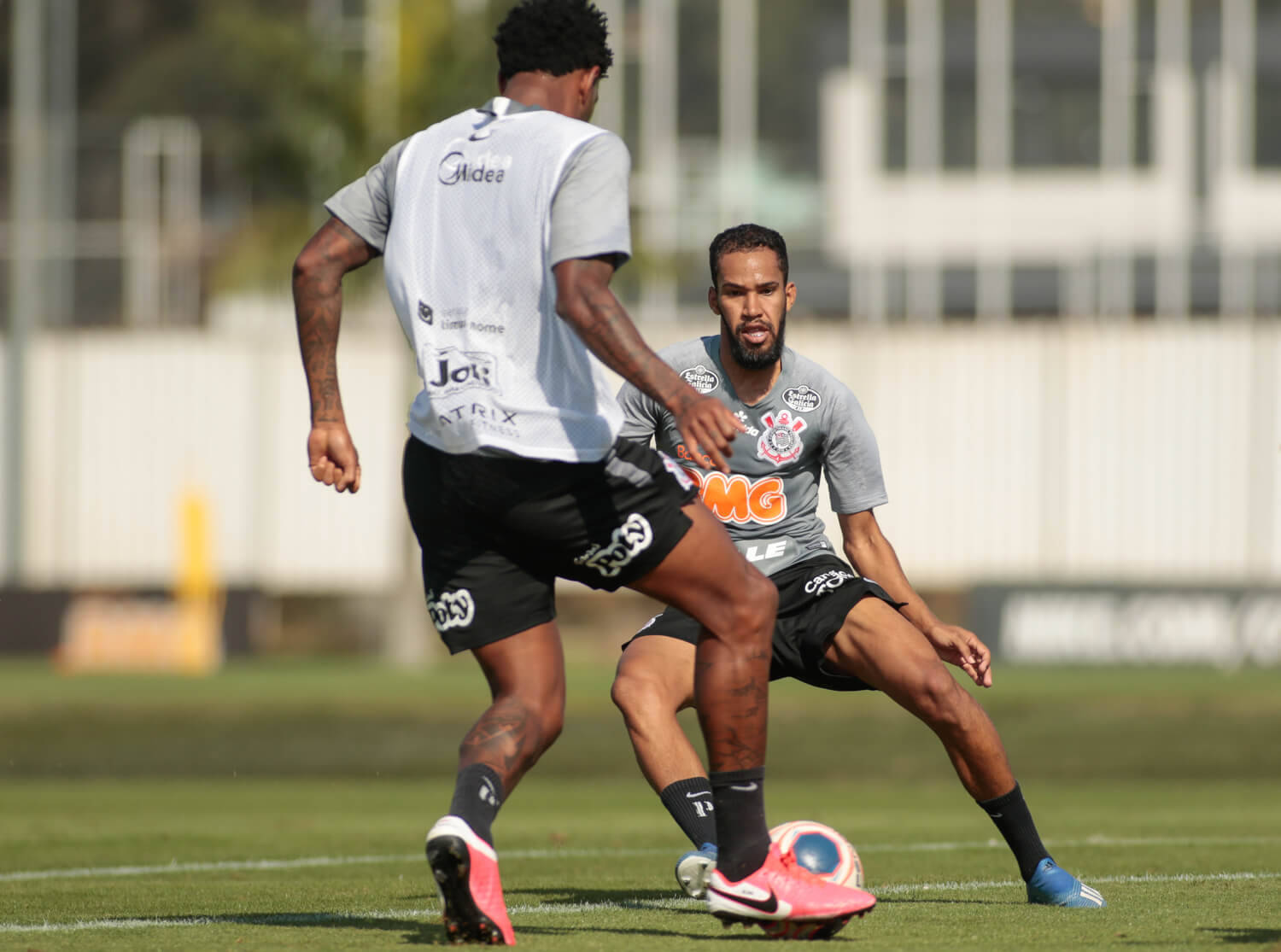Corinthians treina forte. Foto: Rodrigo Coca/Agência Corinthians