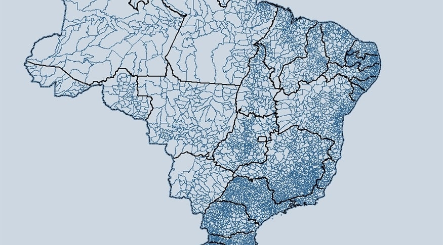 Em relação aos municípios, 56,9% (3.168) tiveram aumento populacional, e 43% (2.399) apresentaram queda. O Brasil conta com 5.570 cidades Reprodução: Flipar