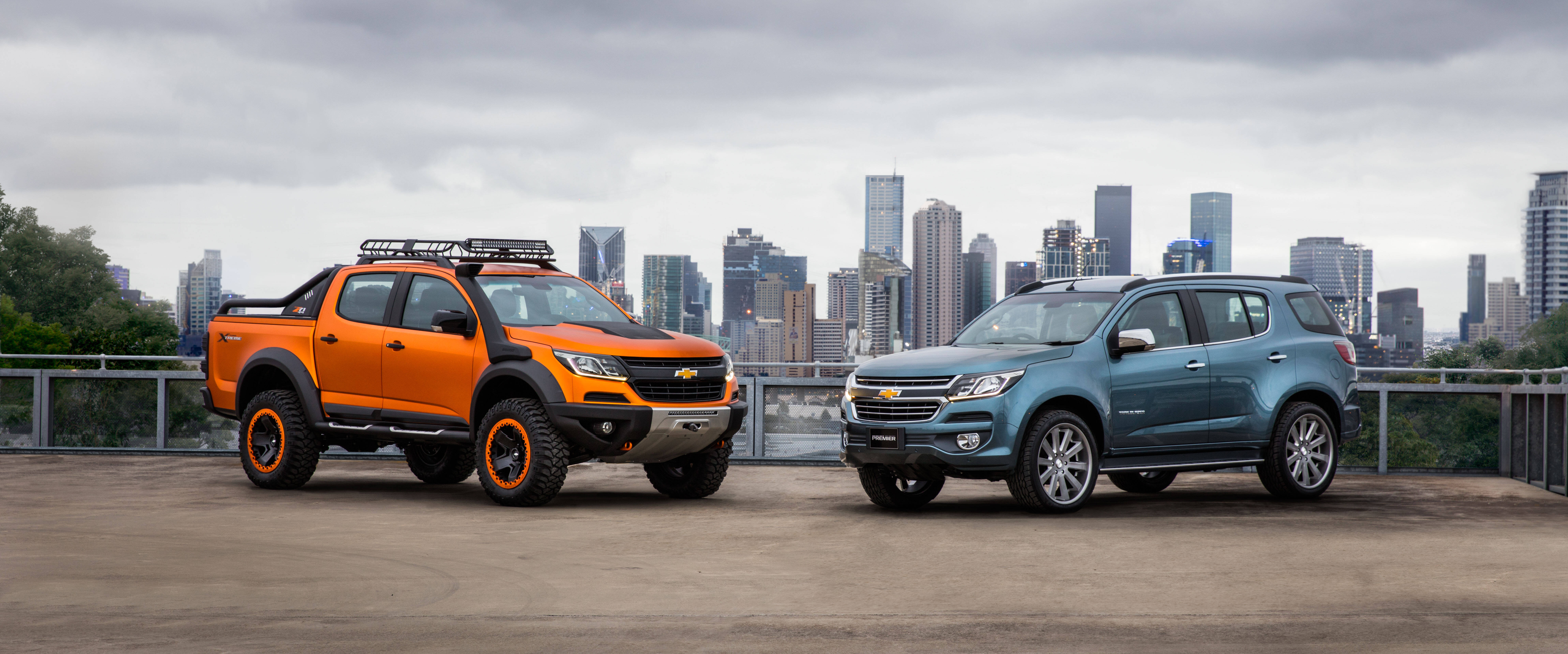 Chevrolet TrailBlazer e Colorado Xtreme. Foto: Divulgação