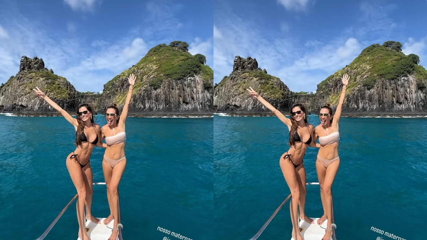 Deborah Secco posa com amiga . Foto: Reprodução Instagram @dedehidratada
