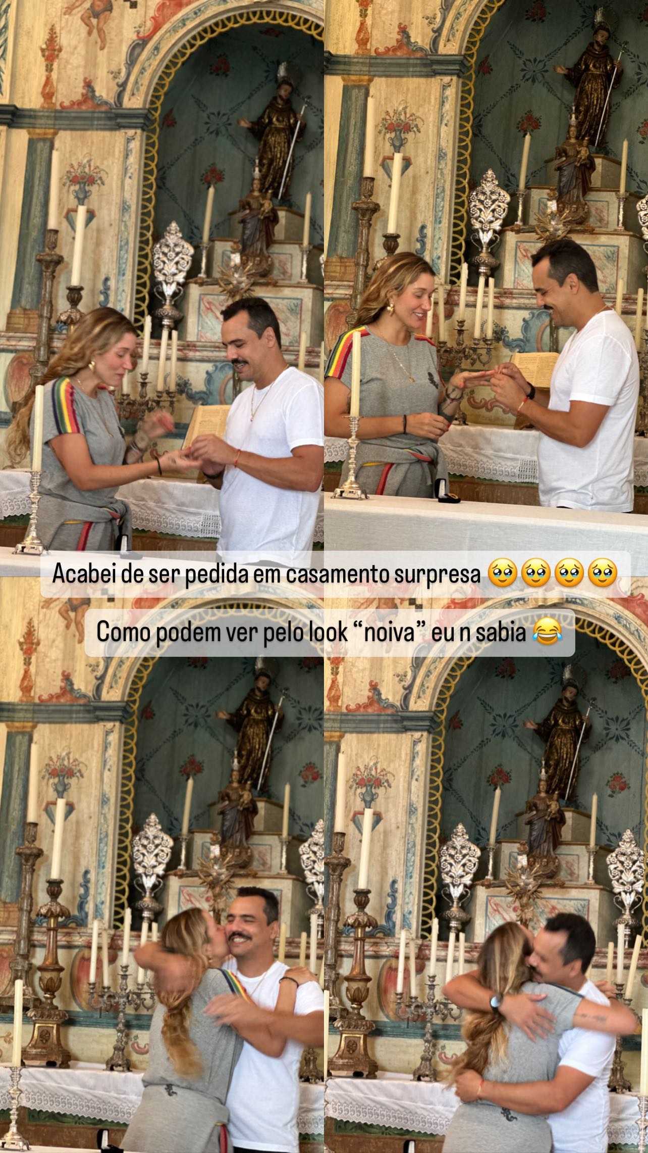 Gabriela Pugliesi se casa de surpresa com Túlio Dek no interior de SP. Foto: Reprodução / Instagram 08.04.2023