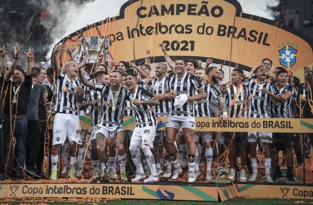 Seis títulos - Atlético-MG: três Campeonatos Brasileiros (1937, 1971 e 2021), duas Copas do Brasil (2014 e 2021) e uma Supercopa do Brasil (2022). - Foto: Pedro Souza/Atlético Reprodução: Jogada10