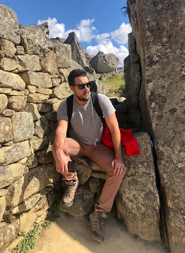 Joaquim Lopez em Macchu Picchu, no Peru. Foto: Reprodução/Instagram