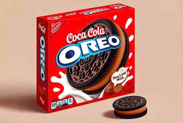 A união entre as empresas foi para a fabricação de um biscoito em vermelho e preto com casquinhas no sabor Coca-Cola que estouram na boca. De acordo com o comunicado para a imprensa, o alimento traz “sensação de efervescência” ao ser consumido.
 Reprodução: Flipar