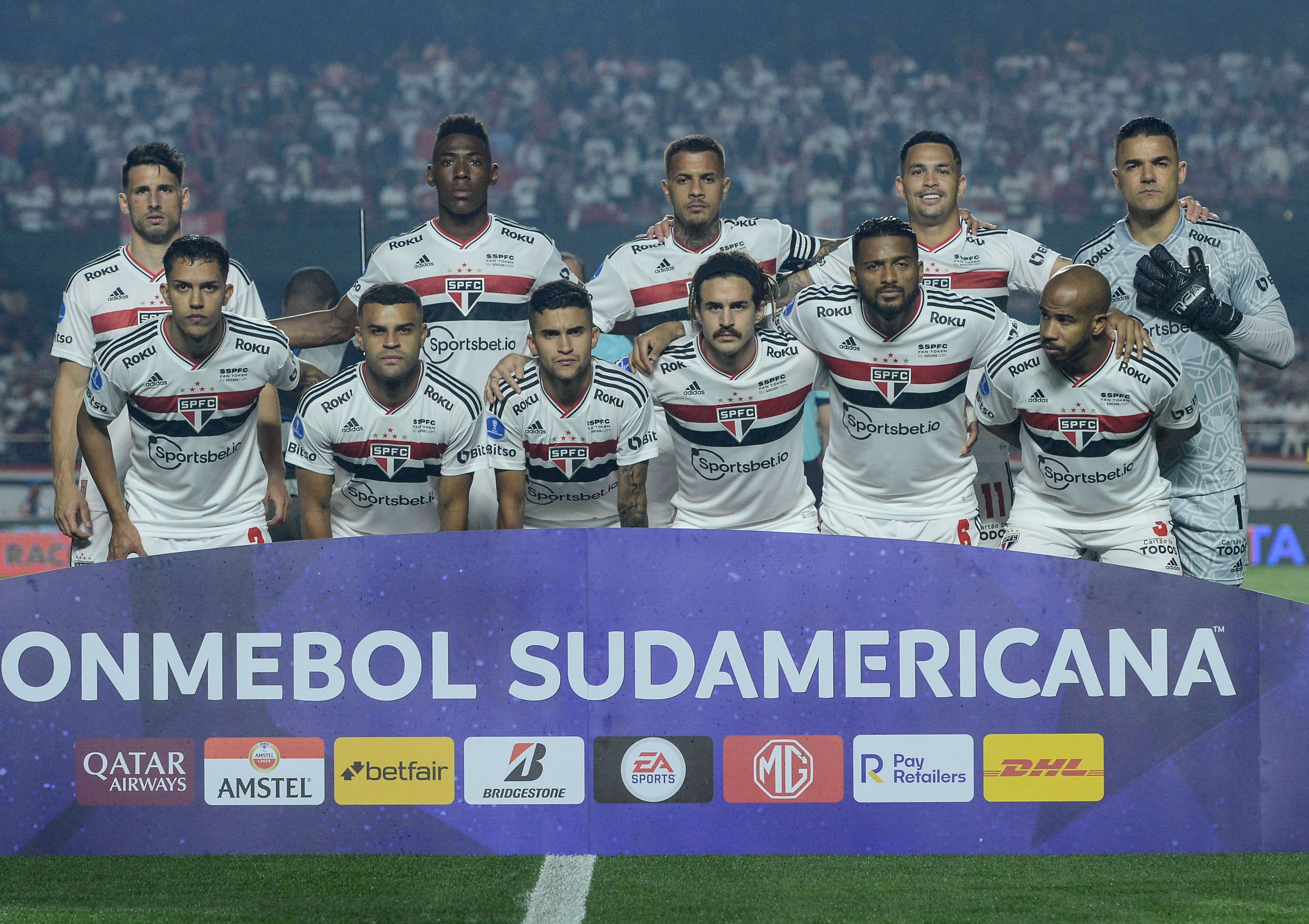 São Paulo x Atlético-GO - Copa Sul-Americana. Foto: Reprodução / Twitter Conmebol - 08.09.2022