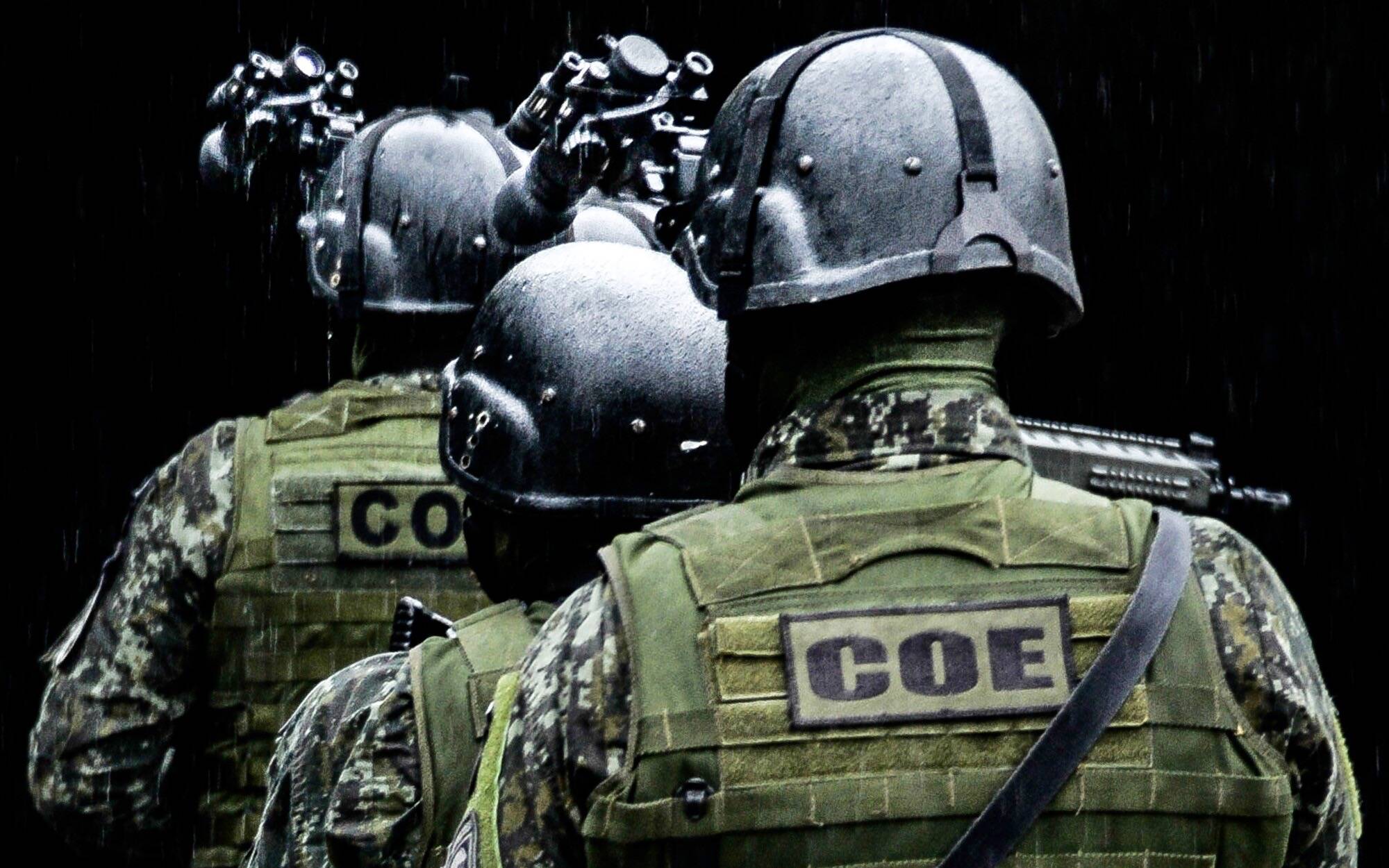 Patrulha noturna de Policiais Militares do COE. Foto: Major PM Luis Augusto Pacheco Ambar