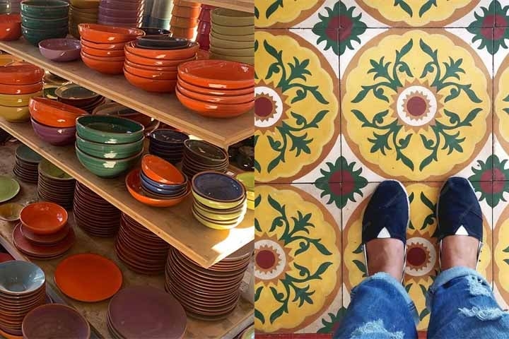 Ilha de Maiorca, Itália - Faz a maiolica , um tipo de cerâmica esmaltada, especialmente popular durante o Renascimento. Esse estilo é caracterizado por sua superfície branca brilhante, obtida com um esmalte de estanho, e decorações pintadas com cores vibrantes, geralmente em azul, amarelo e verde.
 Reprodução: Flipar