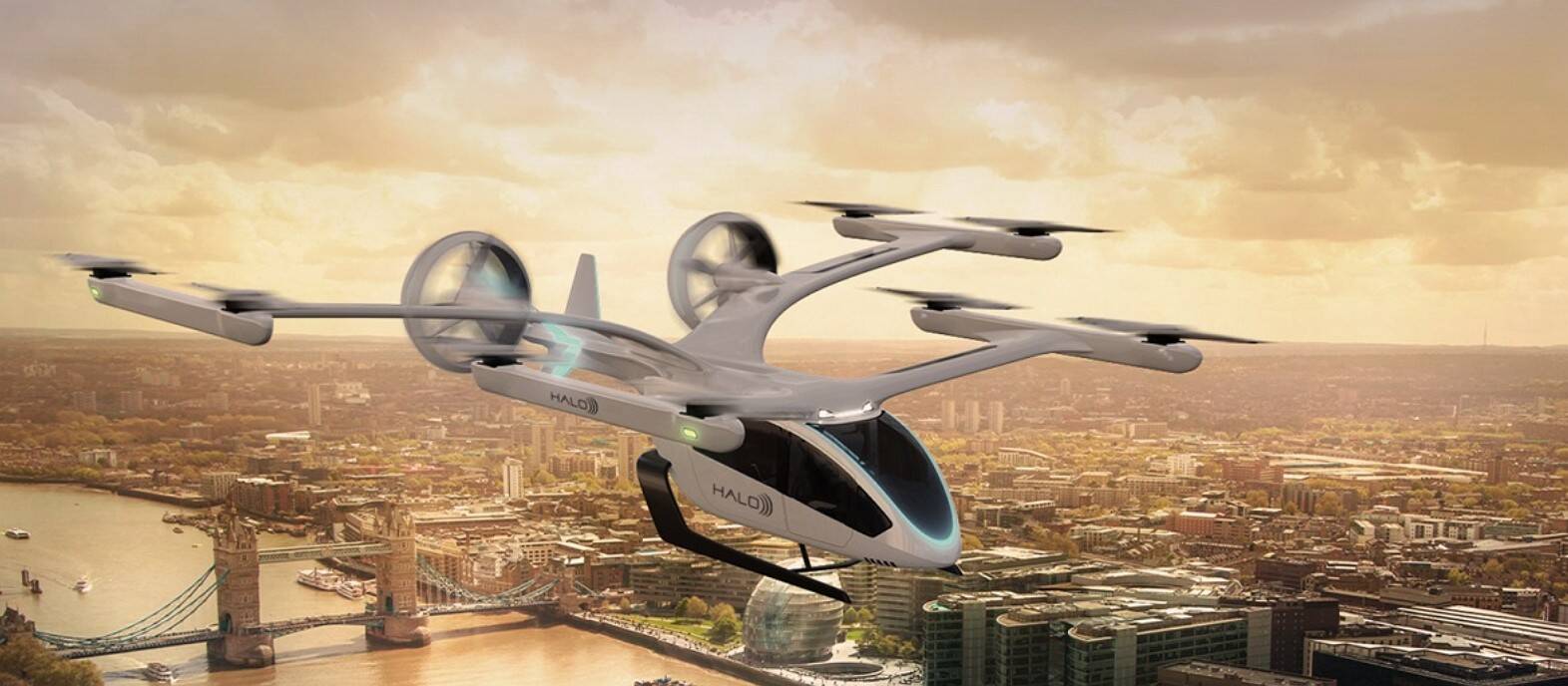 Halo e Eve da Embraer firmam parceria para desenvolvimento de 200 unidade de (eVTOLs) para EUA e Reino Unido.. Foto: Divulgação