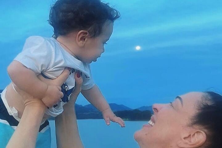 Claudia Raia e o filho Luca Reprodução/Instagram - 9.2.2024