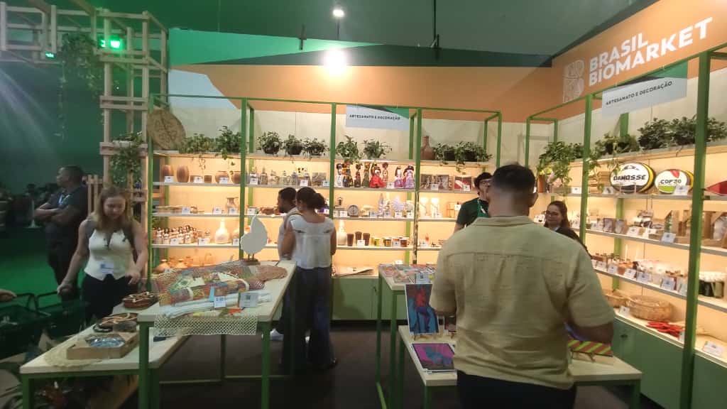 Stand Brasil Biomarket.. Foto:  Michelle Valente / enviada especial do Portal iG