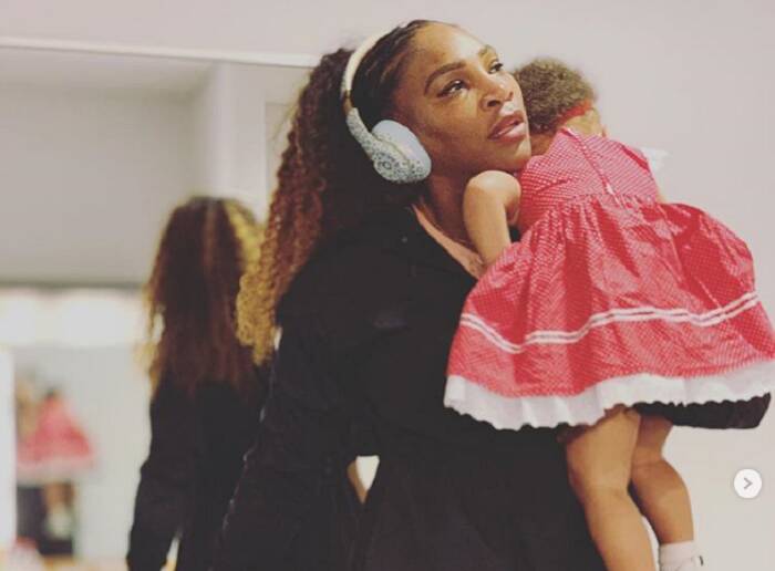 Serena Williams com a filha Alexis Olympia. Foto: Reprodução/ Instagram
