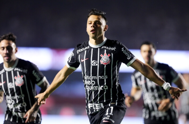 O Corinthians já anotou 77 gols em 63 jogos, média de 1,22 por partida. Foto: Rodrigo Coca / Ag. Corinthians