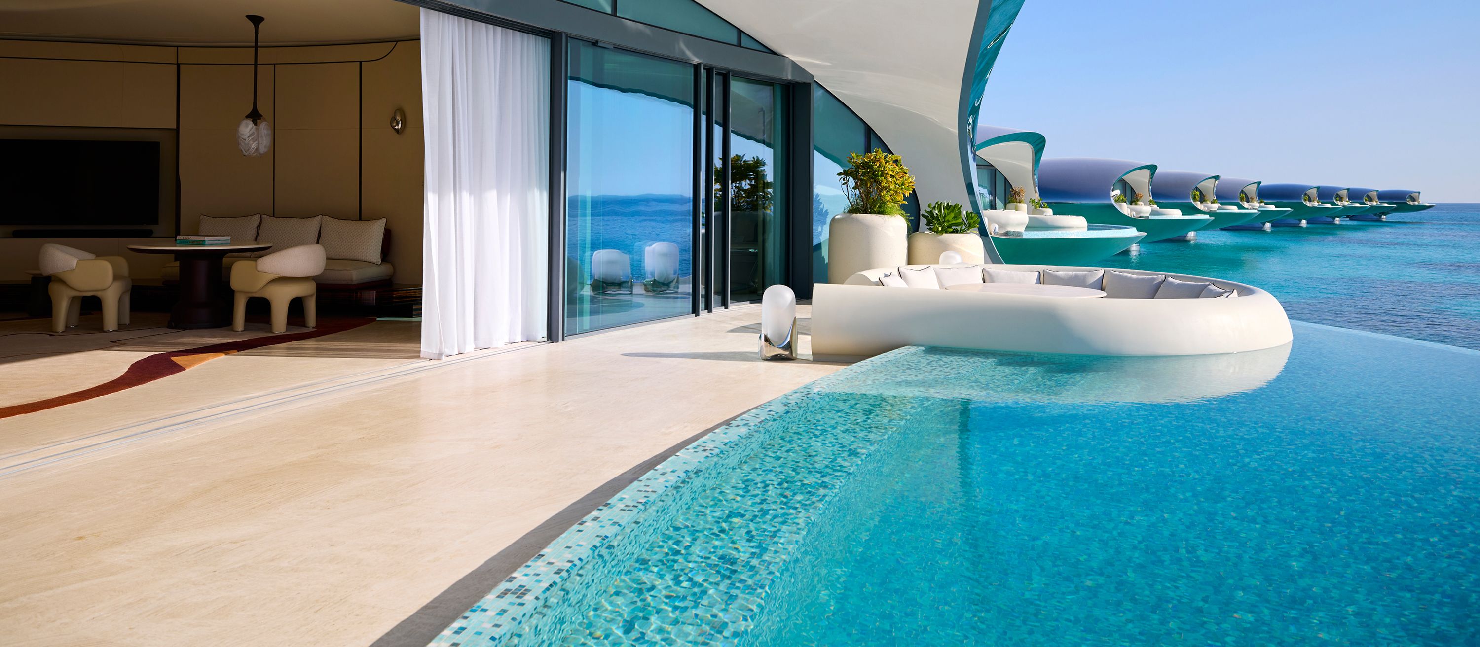  Vila com dois quartos sobre a água. Foto: Divulgação - Shebara Resort