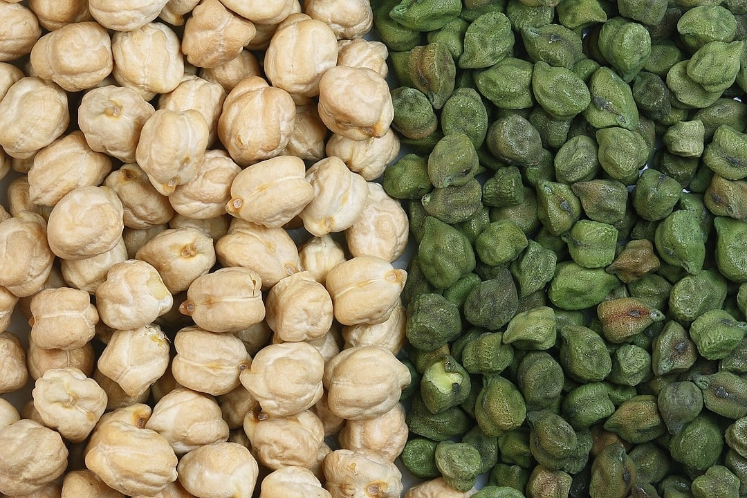 Ajuda no ganho de massa muscular: rico em proteínas, o grão-de-bico é uma excelente fonte de aminoácidos essenciais quando combinado com cereais como arroz, pão e macarrão. Reprodução: Flipar