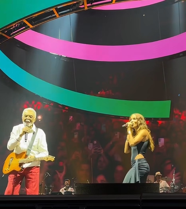Gilberto Gil e Anitta. Foto: Reprodução: Instagram