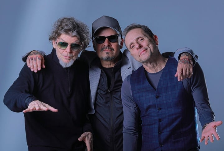Atualmente, a formação conta com o trio fixo Branco Mello, Sérgio Britto e Tony Bellotto. Reprodução: Flipar