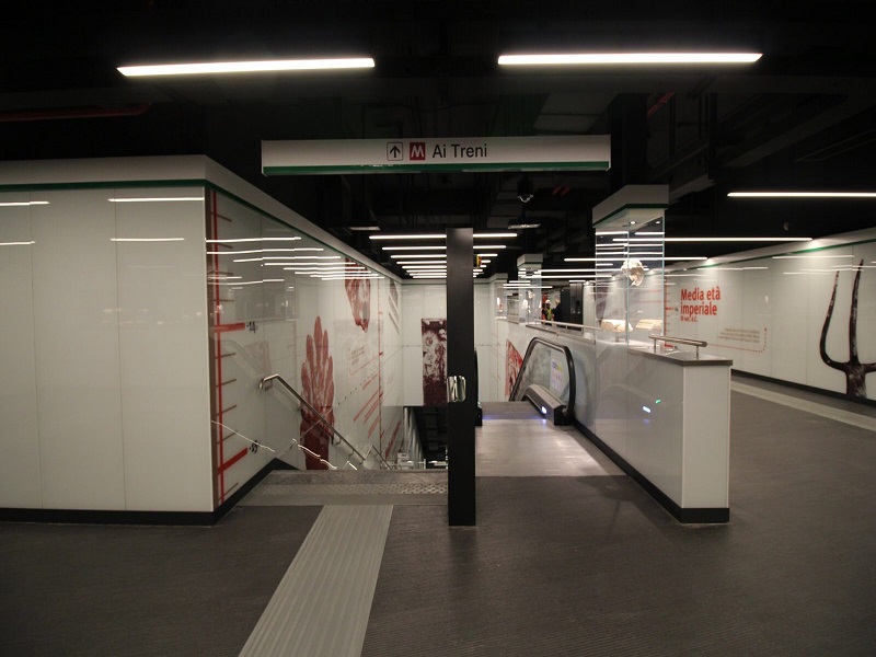 Estação de Metrô - Roma. Foto: Divulgação / Roma Metropolitane