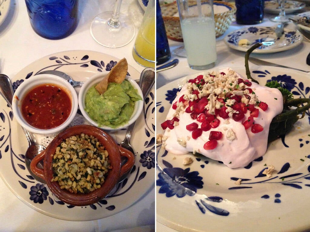 Já que comida é o assunto, vale ousar: em sua visita ao México, prove escamoles (ovas de formiga) e também Chiles en Nogada (prato típico de setembro). Uma delícia. Foto: Nina Ramos/iG