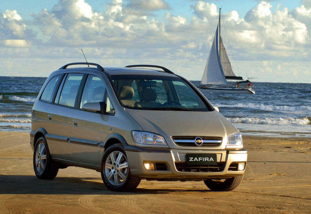 Chevrolet Zafira nacional, vendida no Brasil entre 2000 e 2012. Foto: Divulgação