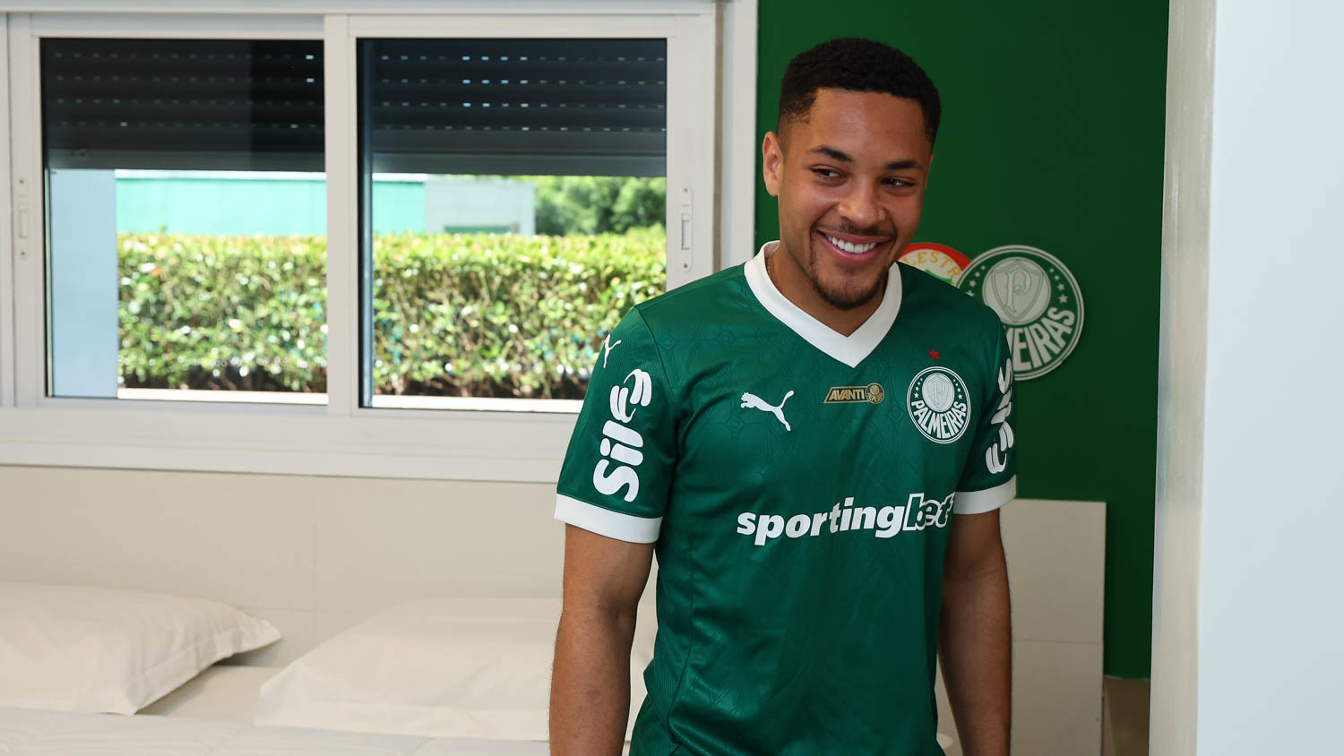 Vitor Roque. Foto: Cesar Greco/Palmeiras