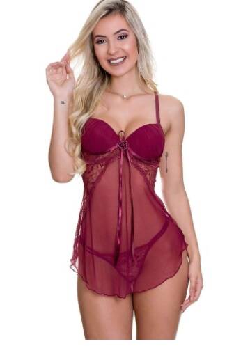 Camisola transparente e com bojo
Preço: R$ 69,90. Foto: Reprodução/Amazon
