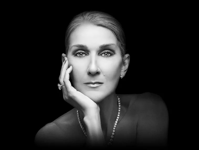 Céline Dion - Em 2022, a cantora e compositora canadense foi diagnosticada com a Síndrome da Pessoa Rígida, uma doença rara que provoca espasmos musculares e dores intensas. O quadro a fez se afastar dos palcos. 
 Reprodução: Flipar