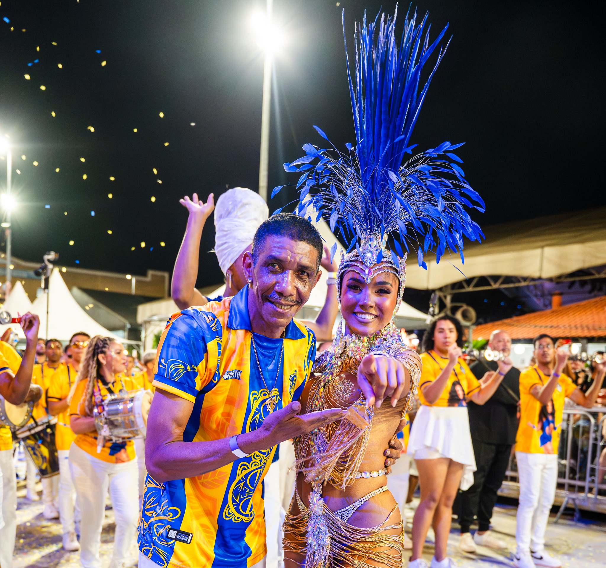 Sambista e Rainha de bateria da Acadêmicos do Tuiutí. Foto: Divulgação / Liesa Rio Carnaval 2026