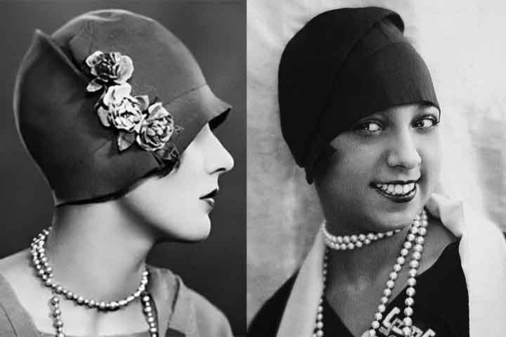 O chapéu cloche, um símbolo da moda dos anos 1920, é feito de feltro ou tecido e tem uma forma arredondada que se ajusta à cabeça. Usado principalmente por mulheres, ele é ideal para eventos formais e do dia a dia em climas mais frios. Reprodução: Flipar