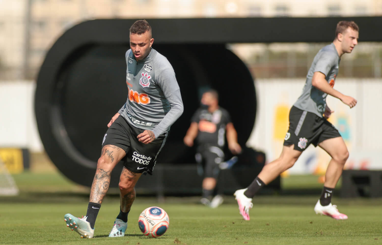 Corinthians treina forte. Foto: Rodrigo Coca/Agência Corinthians