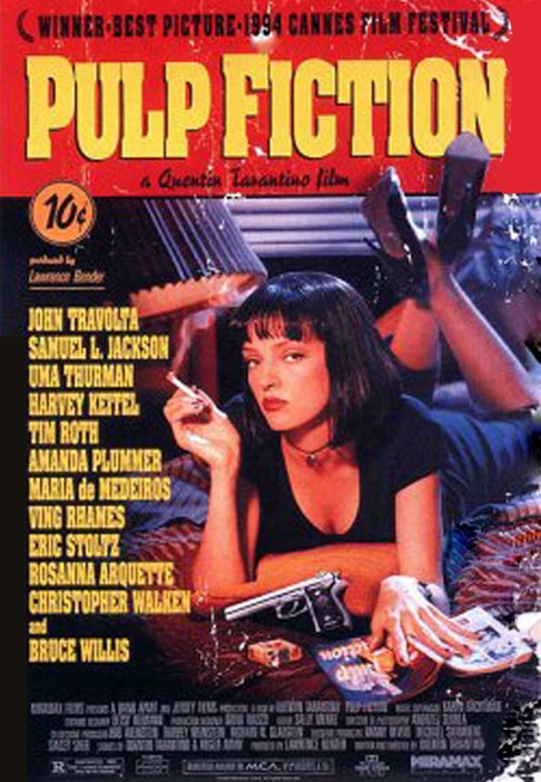 #5. “Pulp Fiction: Tempo de Violência” (1994): O quinto lugar da lista da “Variety” é apenas o segundo longa do diretor Quentin Tarantino, mas que já foi premiado com um Oscar de Melhor Roteiro.  Reprodução: Flipar