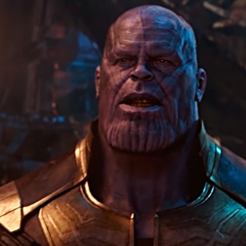 Thanos - Provavelmente o vilão mais poderoso do universo da Marvel. Reprodução: Flipar