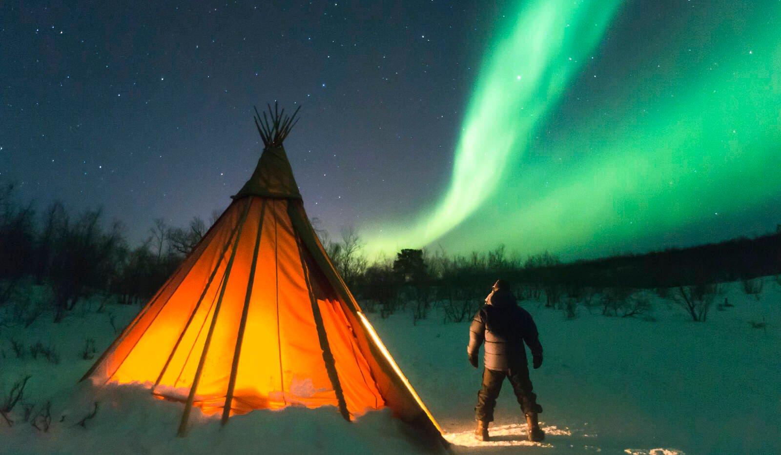 É possível acampar na região. Foto: Peter Rosen Lappland