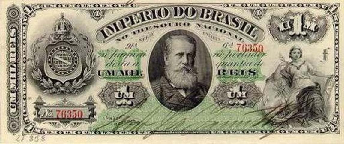 O uso da palavra “real” como unidade monetária deriva de realeza, exatamente por conta do período monárquico ao qual o Brasil foi submetido. Antes disso a moeda era apenas chamada de “dinheiro”. Reprodução: Flipar