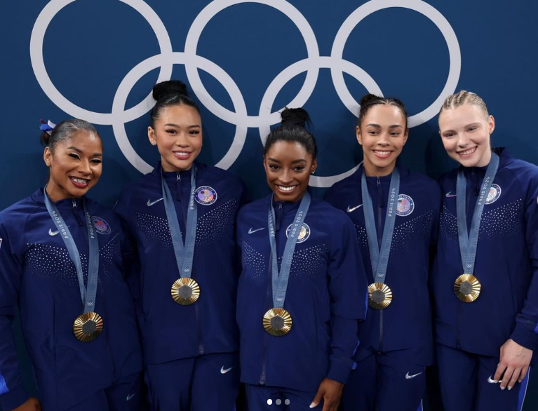 Time dos Estados Unidos de ginástica artística nas Olimpíadas de 2024 Reprodução