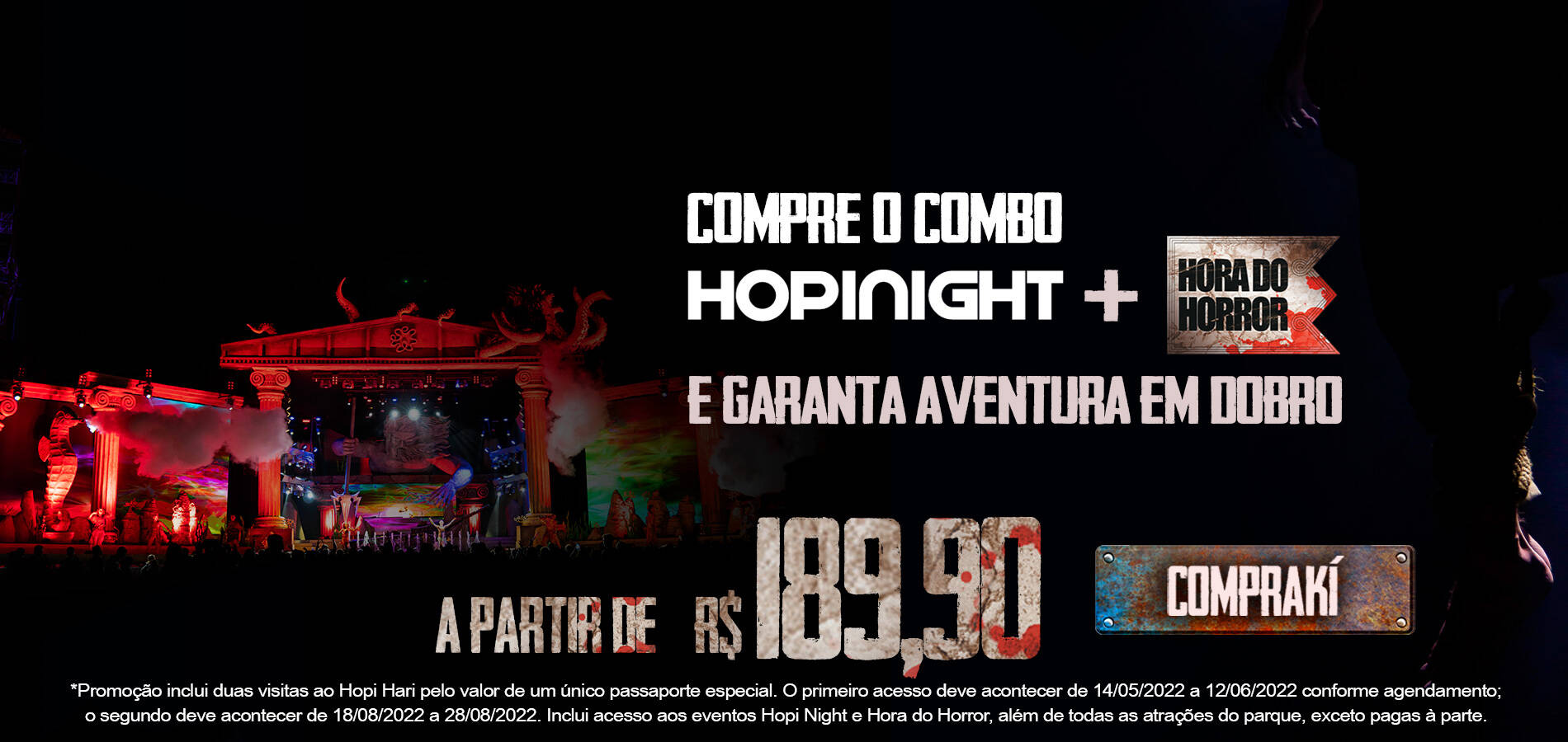 Banner Hora Horror + Hopi Night