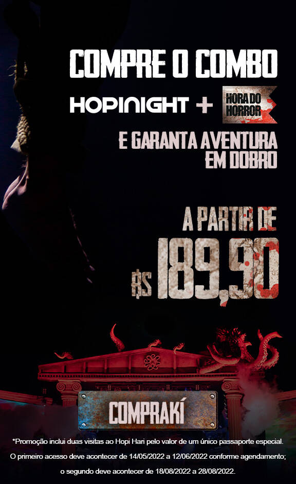 Banner Hora Horror + Hopi Night